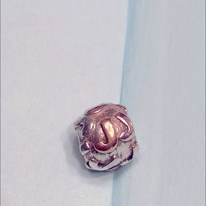 Authentic Pandora Two Tone Letter J Retired Bead